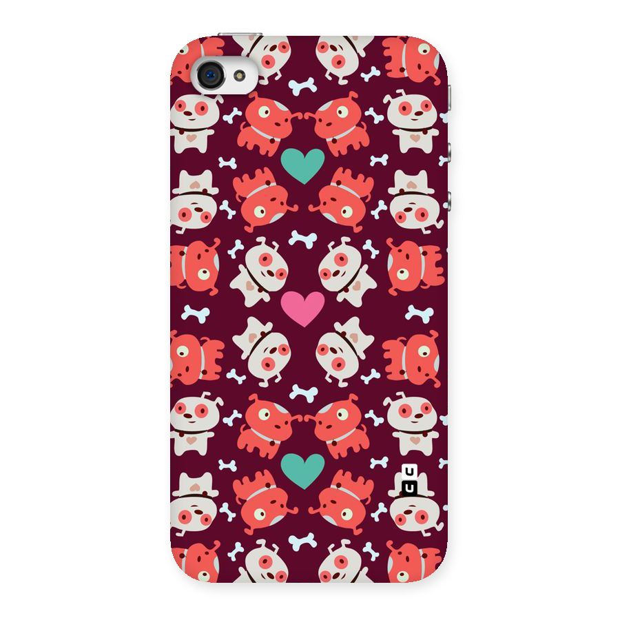 Cut Dog Design Back Case for iPhone 4 4s