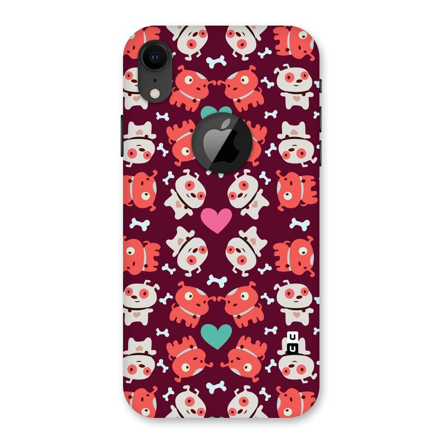 Cut Dog Design Back Case for iPhone XR Logo Cut