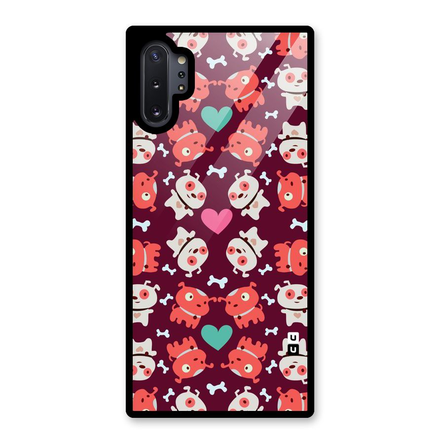 Cut Dog Design Glass Back Case for Galaxy Note 10 Plus