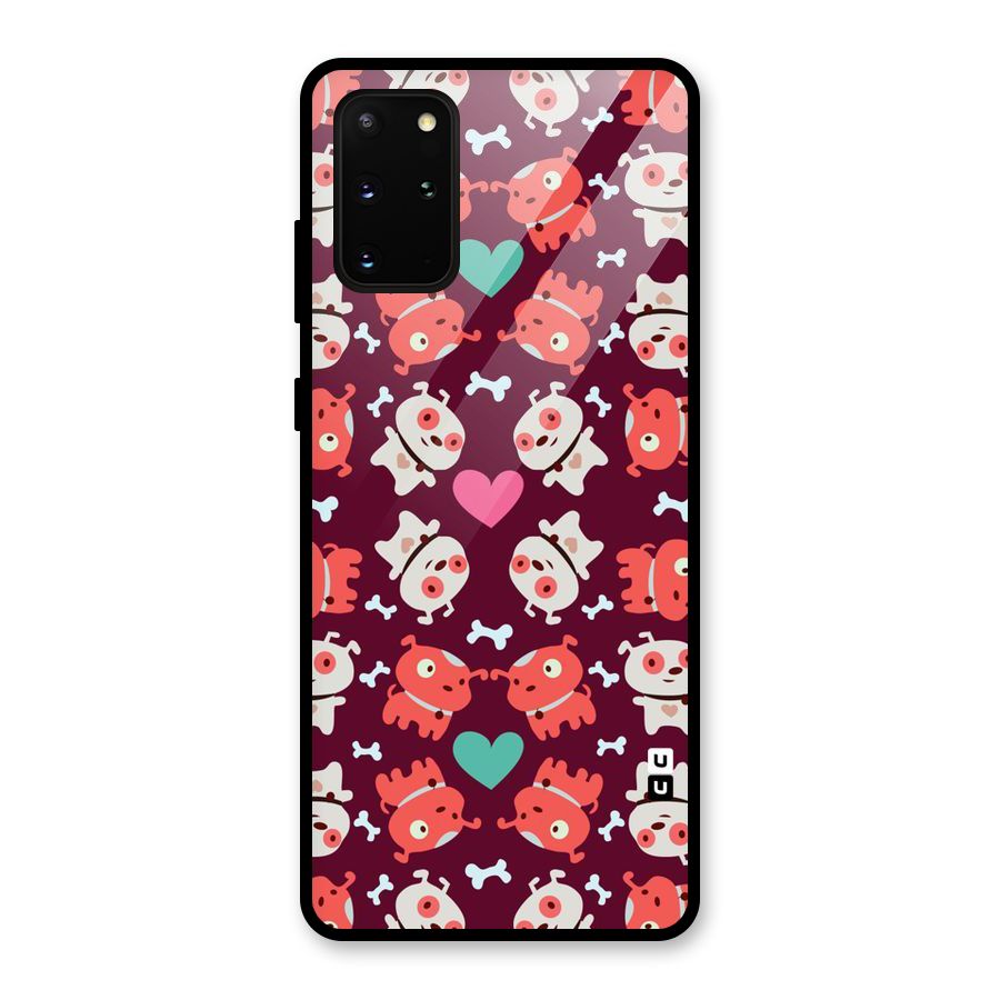 Cut Dog Design Glass Back Case for Galaxy S20 Plus