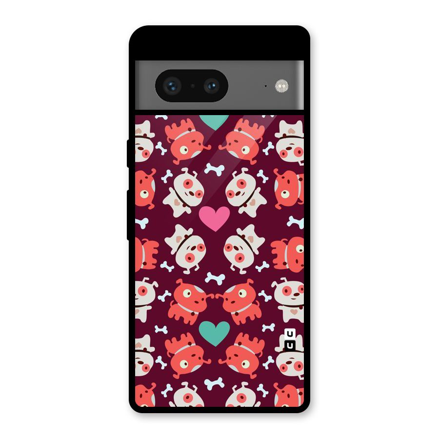 Cut Dog Design Glass Back Case for Google Pixel 7