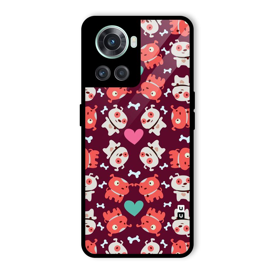 Cut Dog Design Glass Back Case for OnePlus 10R