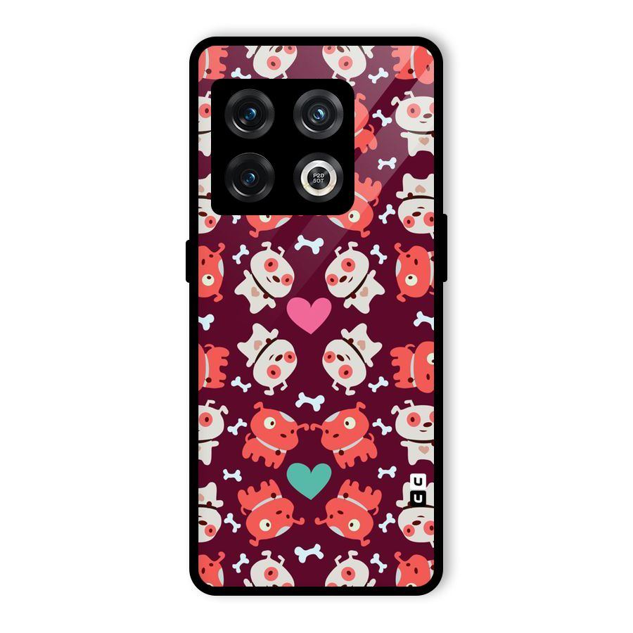 Cut Dog Design Glass Back Case for OnePlus 10 Pro 5G