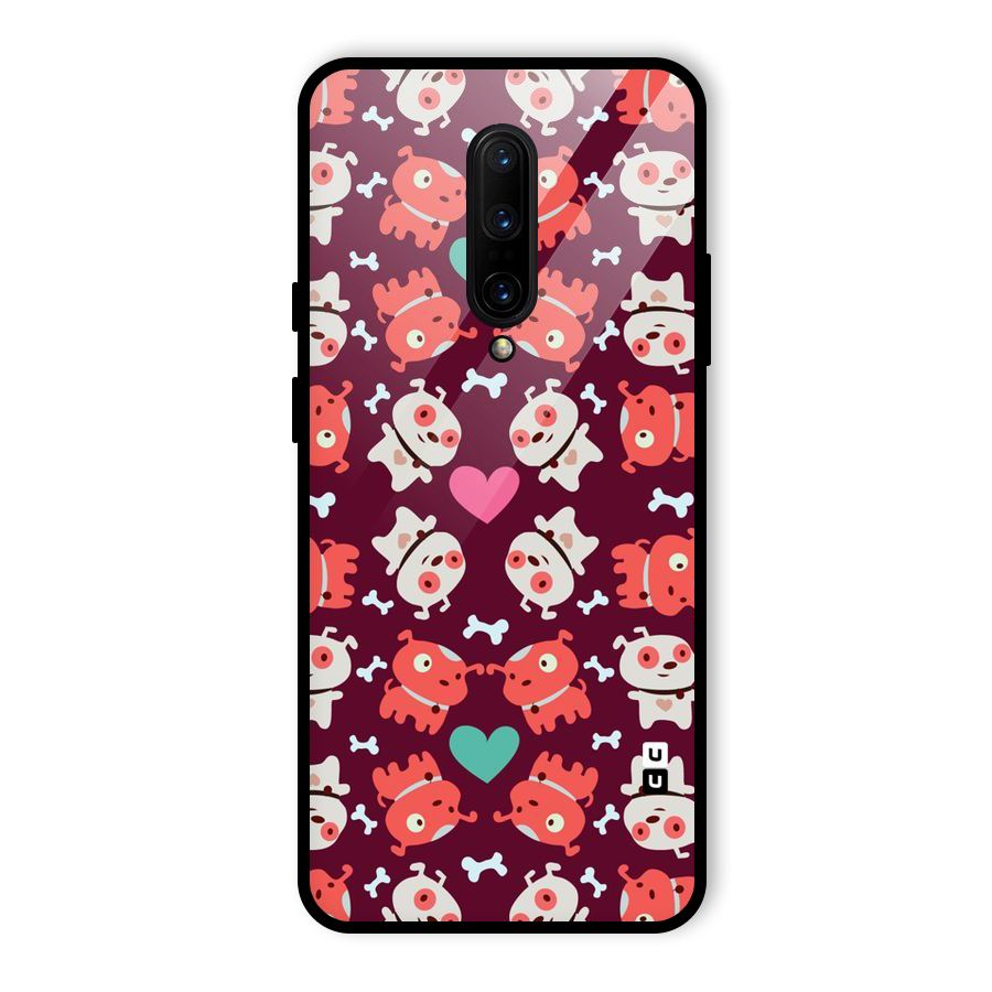 Cut Dog Design Glass Back Case for OnePlus 7 Pro