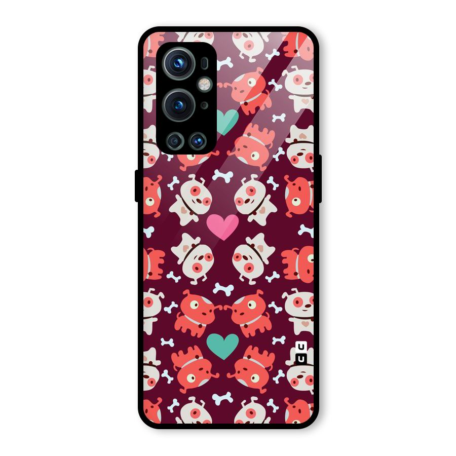 Cut Dog Design Glass Back Case for OnePlus 9 Pro