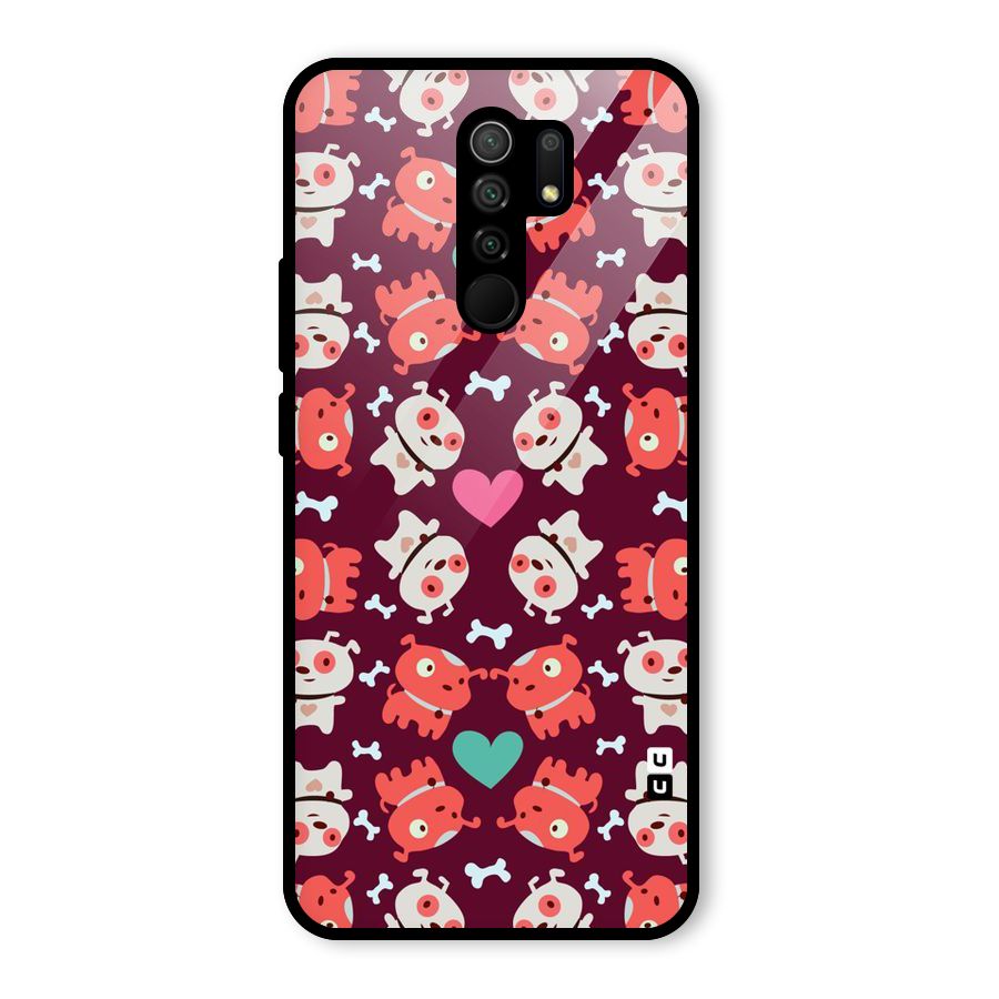 Cut Dog Design Glass Back Case for Poco M2