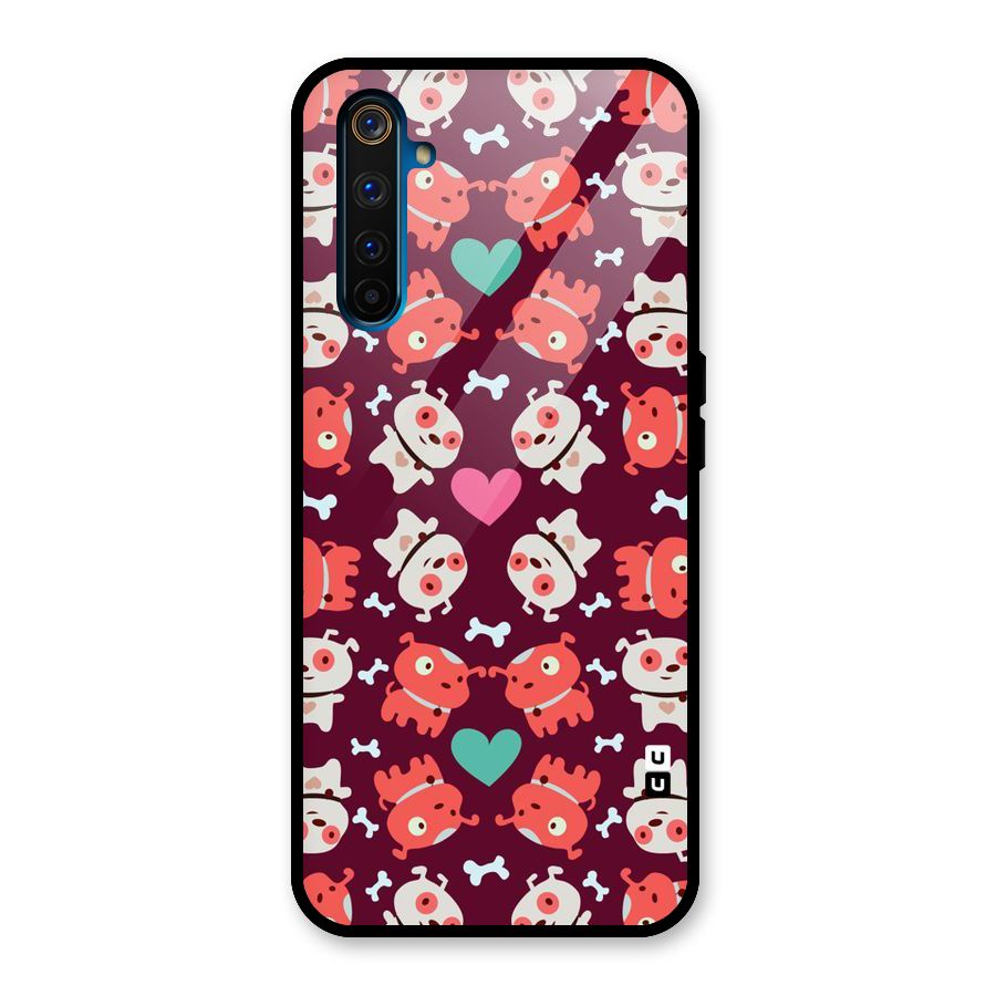 Cut Dog Design Glass Back Case for Realme 6 Pro
