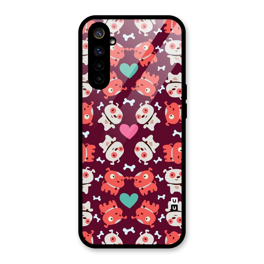 Cut Dog Design Glass Back Case for Realme 6i