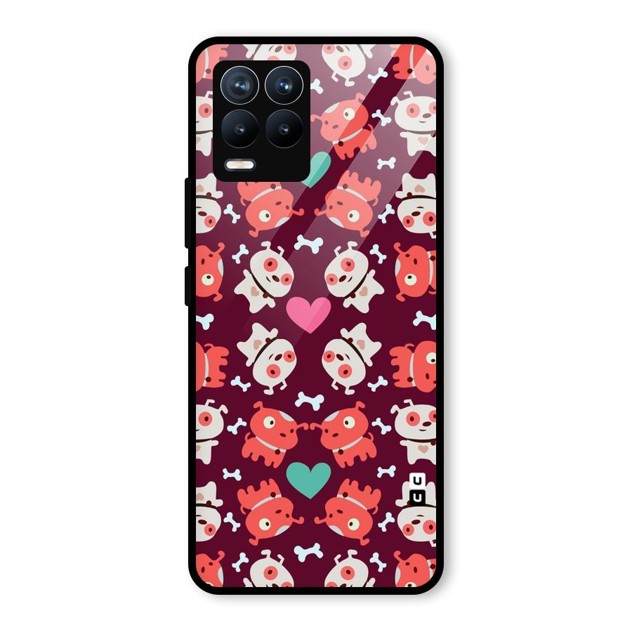 Cut Dog Design Glass Back Case for Realme 8 Pro
