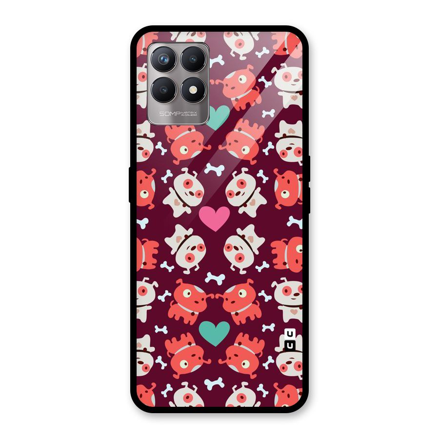 Cut Dog Design Glass Back Case for Realme Narzo 50