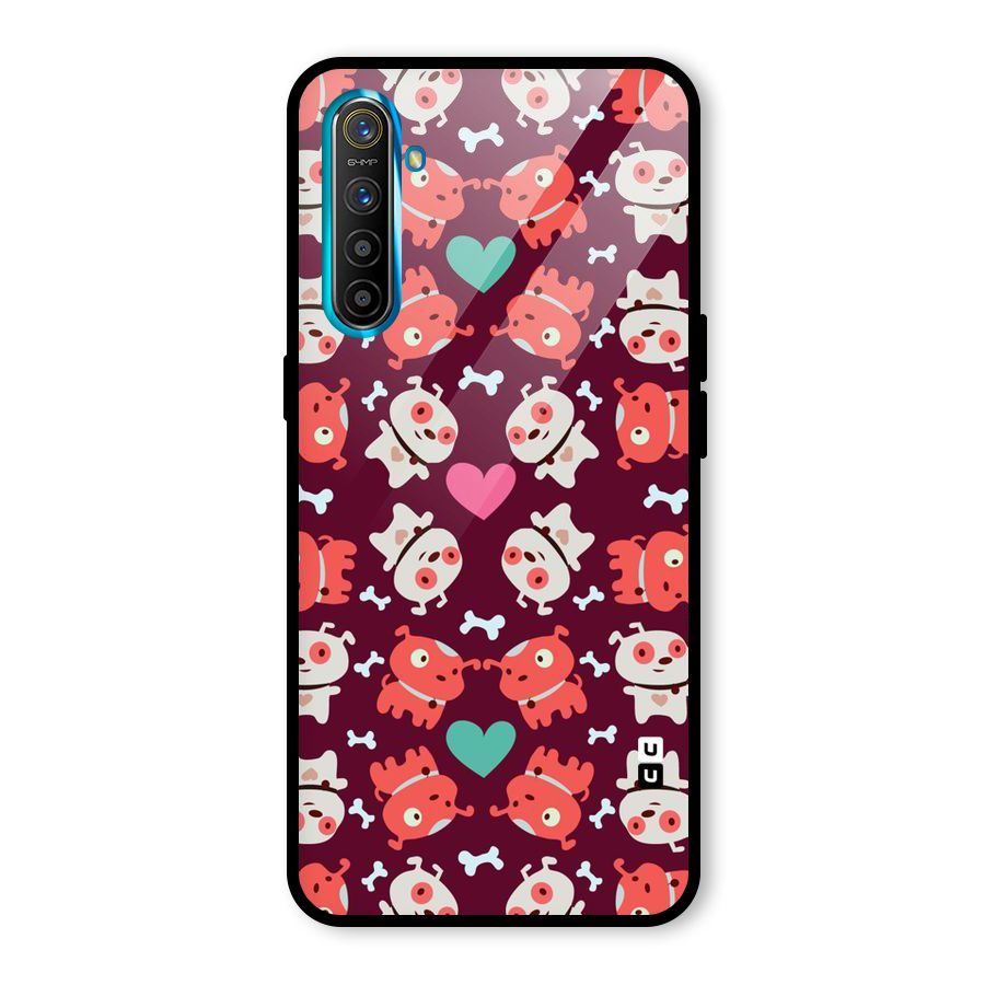 Cut Dog Design Glass Back Case for Realme X2