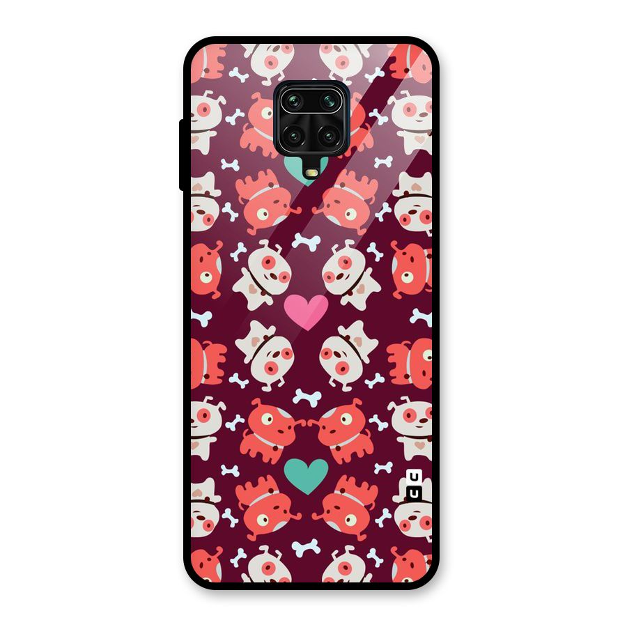 Cut Dog Design Glass Back Case for Redmi Note 10 Lite