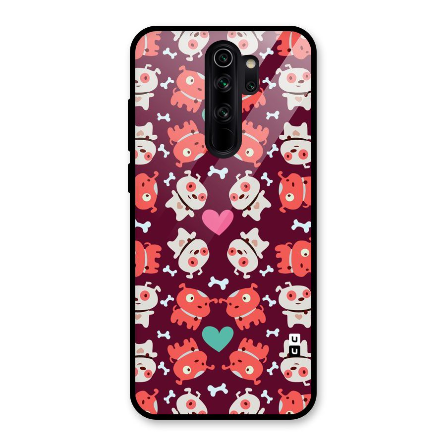 Cut Dog Design Glass Back Case for Redmi Note 8 Pro