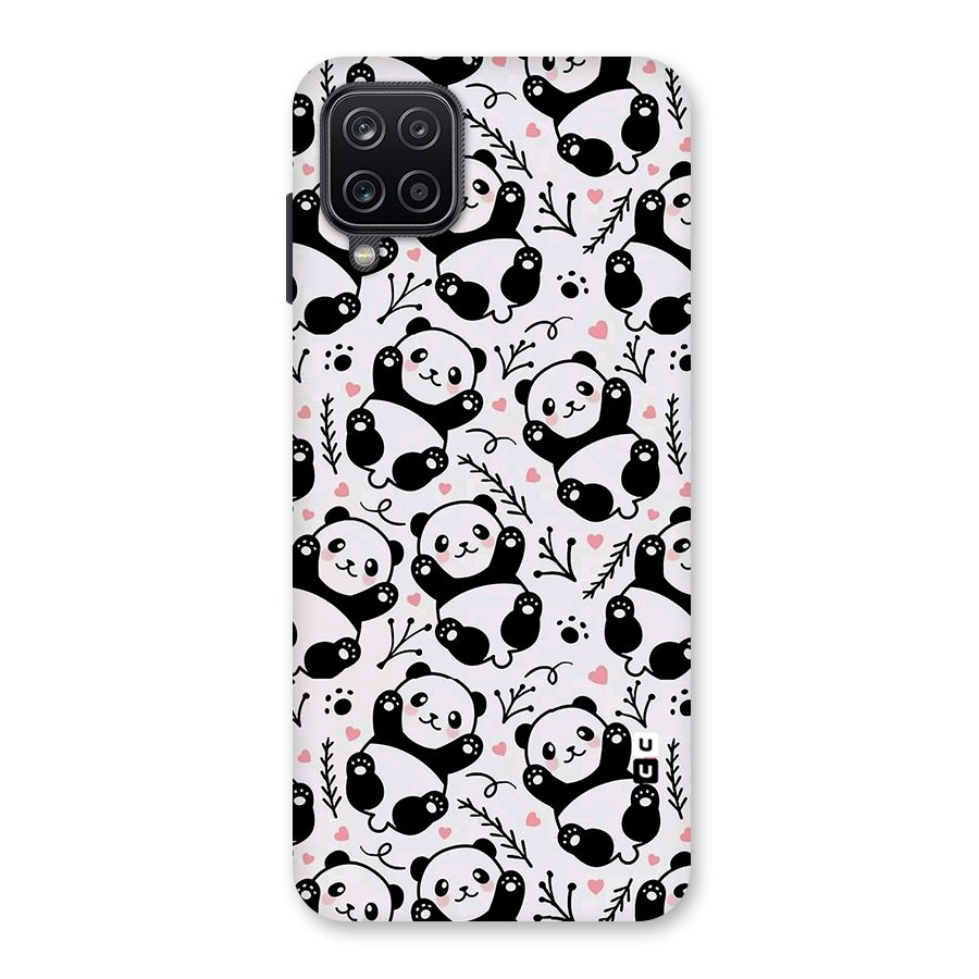 Cute Adorable Panda Pattern Back Case for Galaxy A12