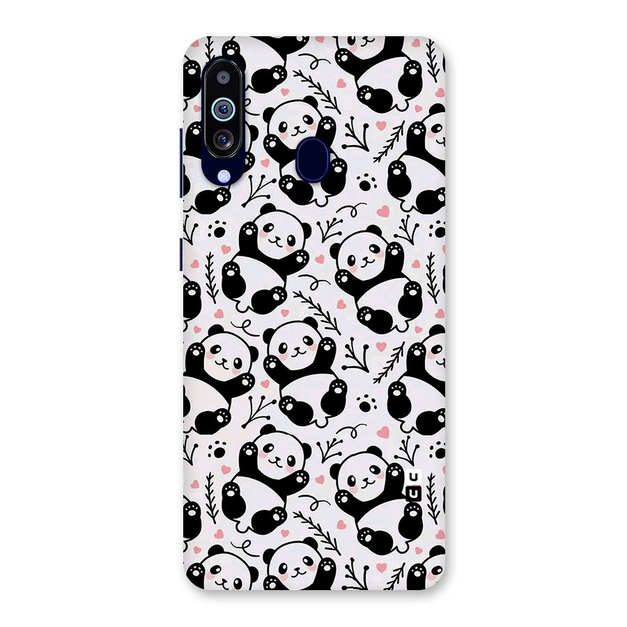 Cute Adorable Panda Pattern Back Case for Galaxy A60