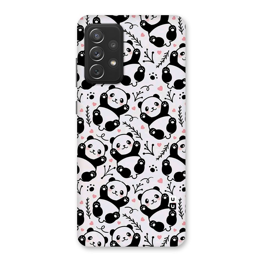 Cute Adorable Panda Pattern Back Case for Galaxy A72
