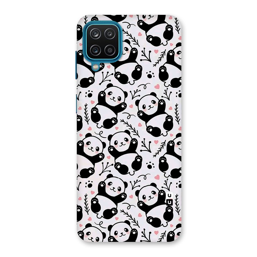 Cute Adorable Panda Pattern Back Case for Galaxy M12