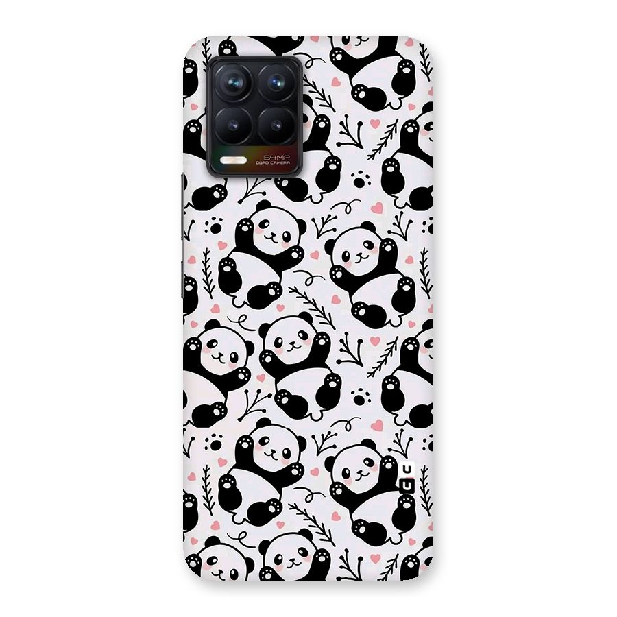 Cute Adorable Panda Pattern Back Case for Realme 8