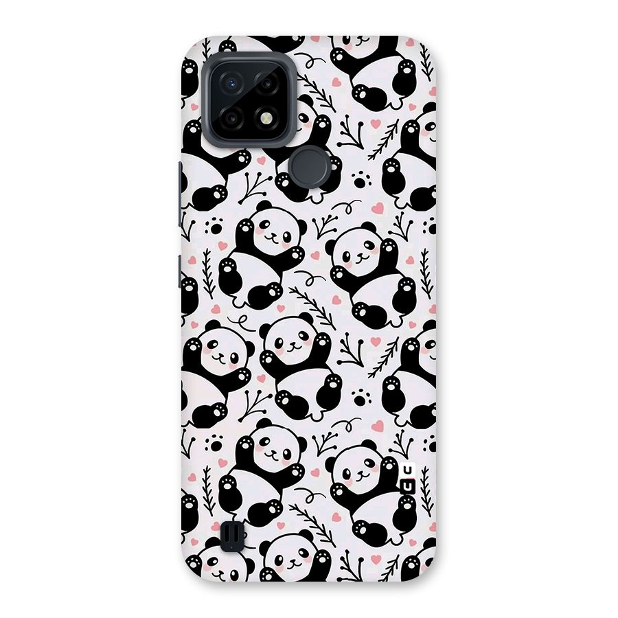 Cute Adorable Panda Pattern Back Case for Realme C21