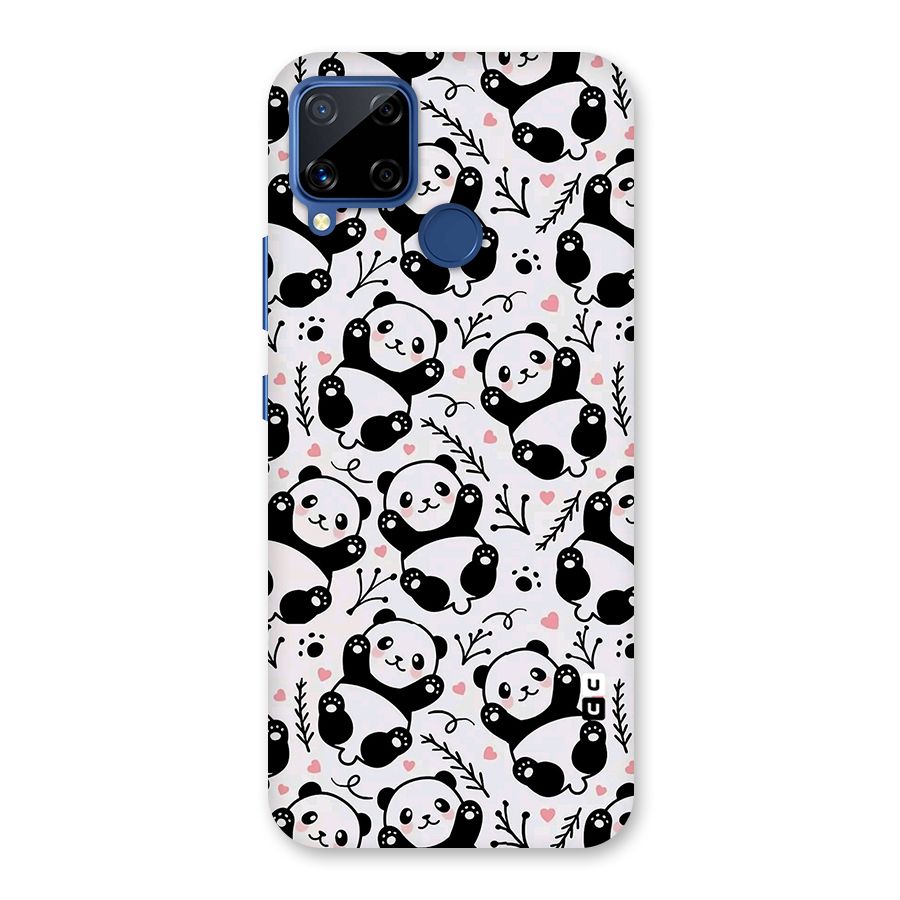 Cute Adorable Panda Pattern Back Case for Realme Narzo 30A