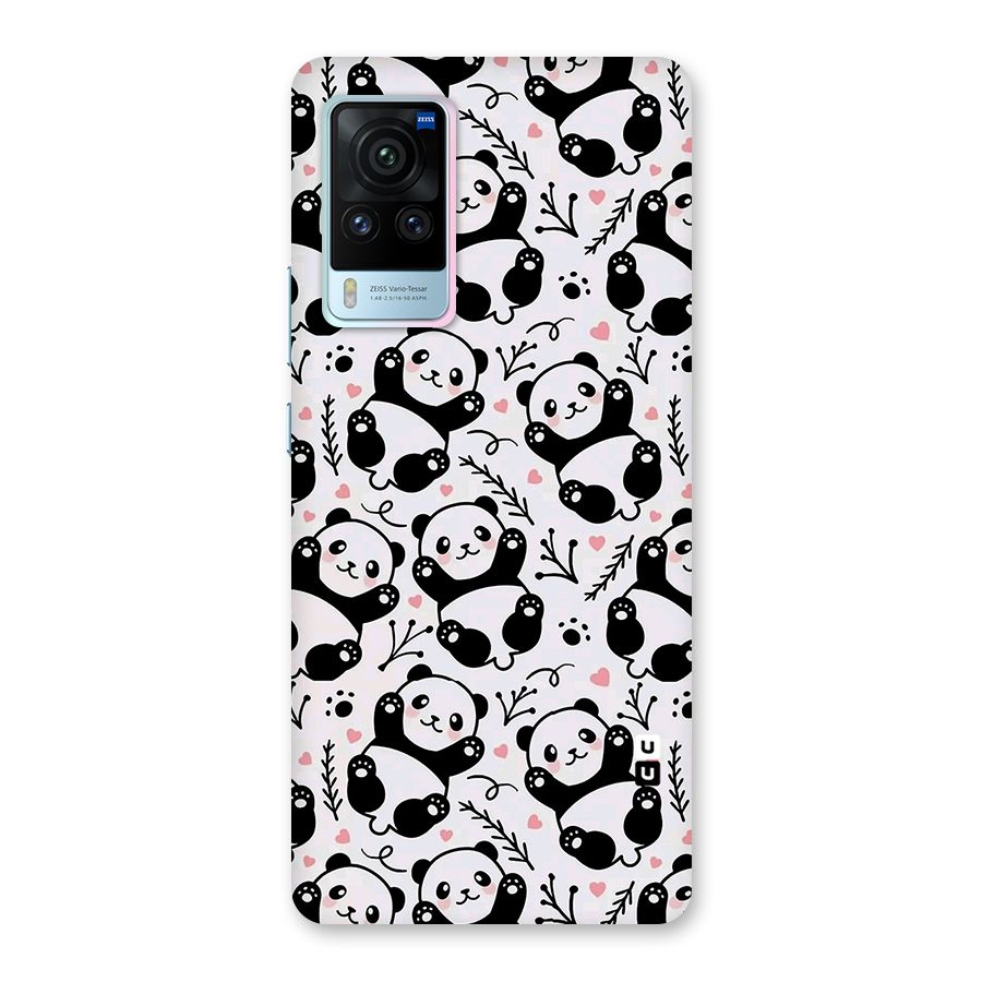Cute Adorable Panda Pattern Back Case for Vivo X60 Pro