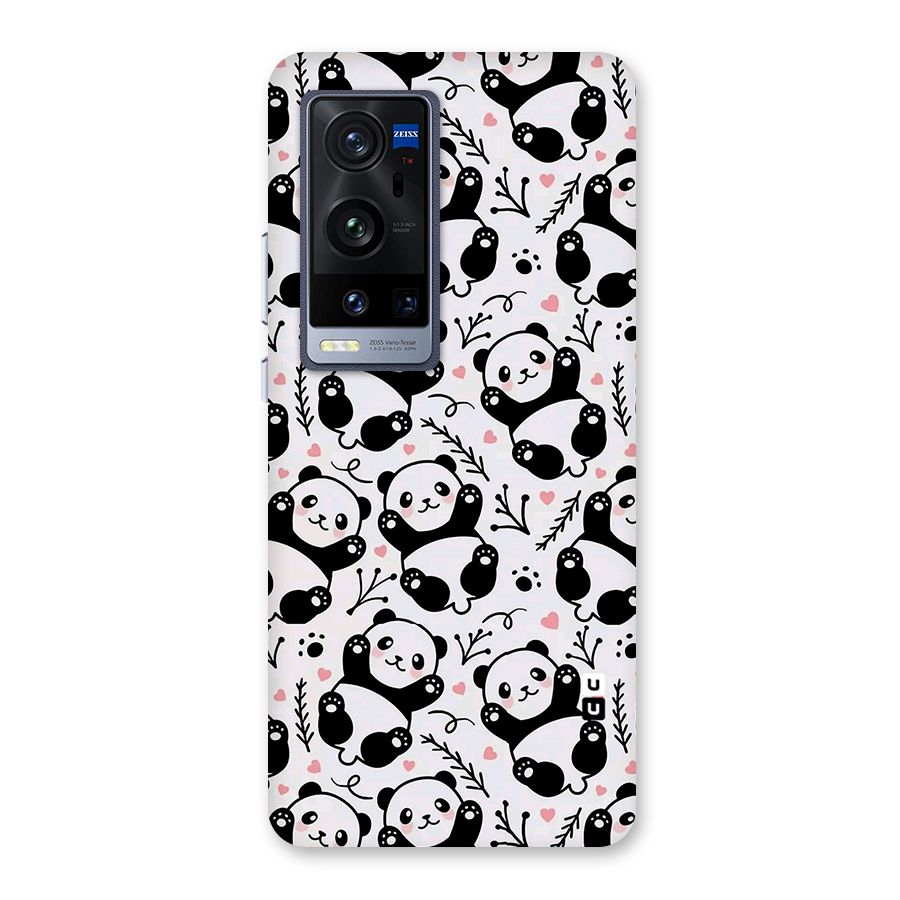 Cute Adorable Panda Pattern Back Case for Vivo X60 Pro Plus