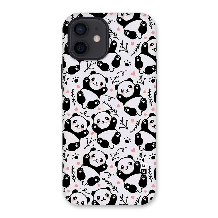 Cute Adorable Panda Pattern Back Case for iPhone 12