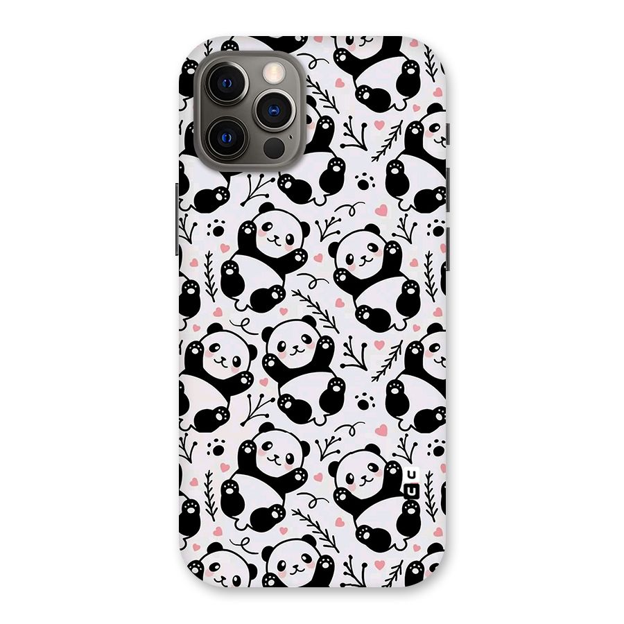 Cute Adorable Panda Pattern Back Case for iPhone 12 Pro