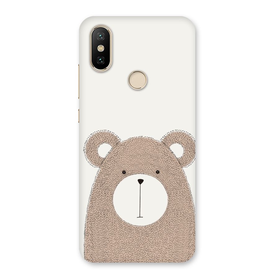 Cute Bear Back Case for Mi A2