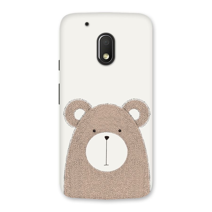 Cute Bear Back Case for Moto G4 Play