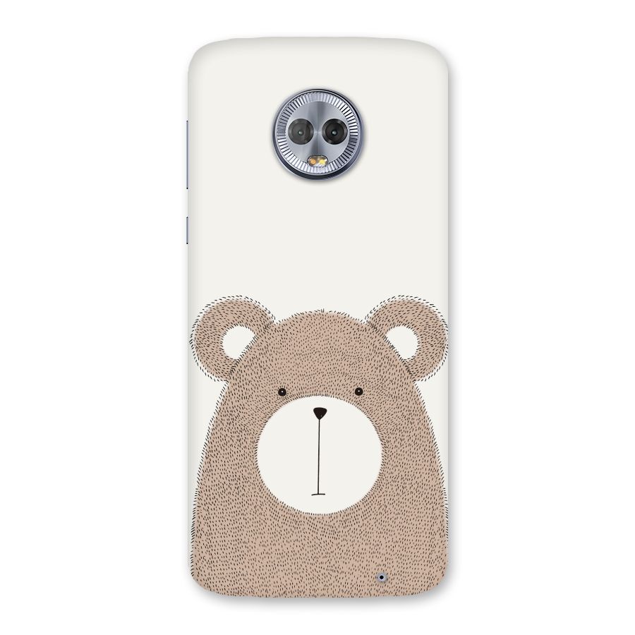 Cute Bear Back Case for Moto G6 Plus