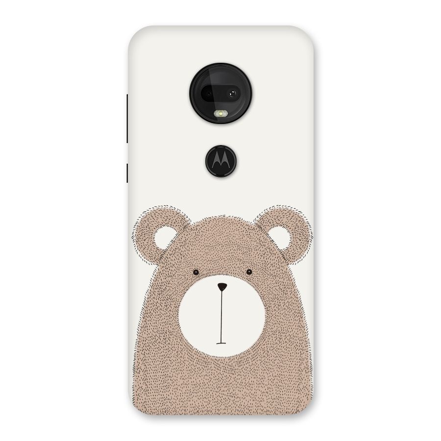 Cute Bear Back Case for Moto G7