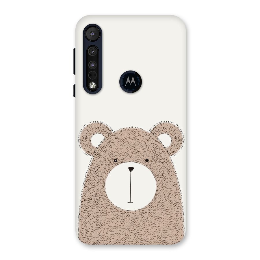 Cute Bear Back Case for Motorola One Macro