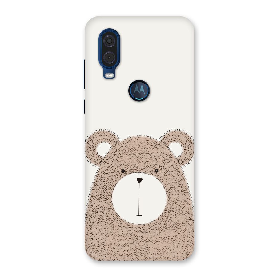Cute Bear Back Case for Motorola One Vision