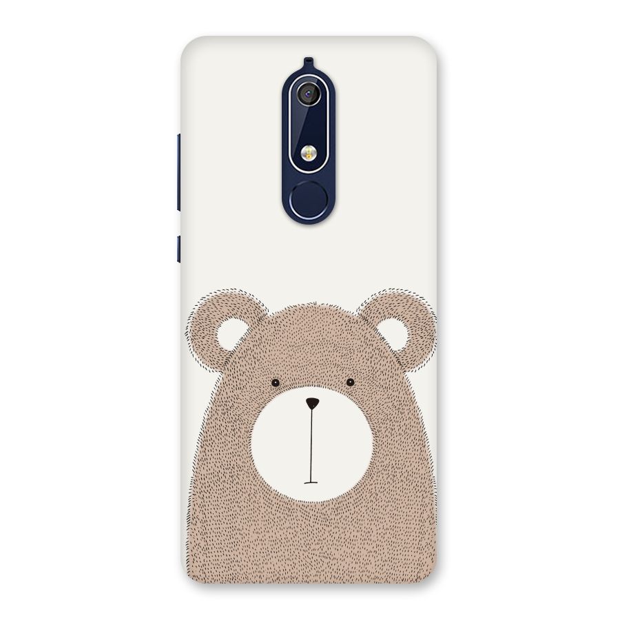 Cute Bear Back Case for Nokia 5.1