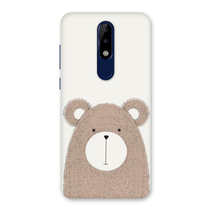 Cute Bear Back Case for Nokia 5.1 Plus