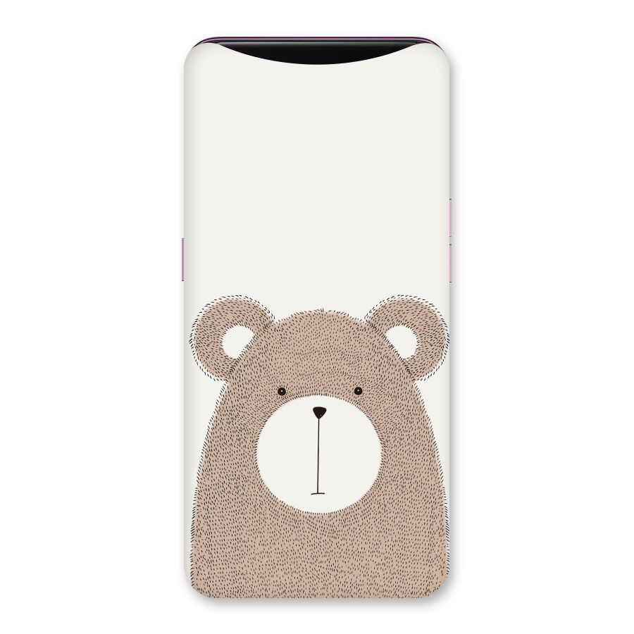 Cute Bear Back Case for Oppo Find X