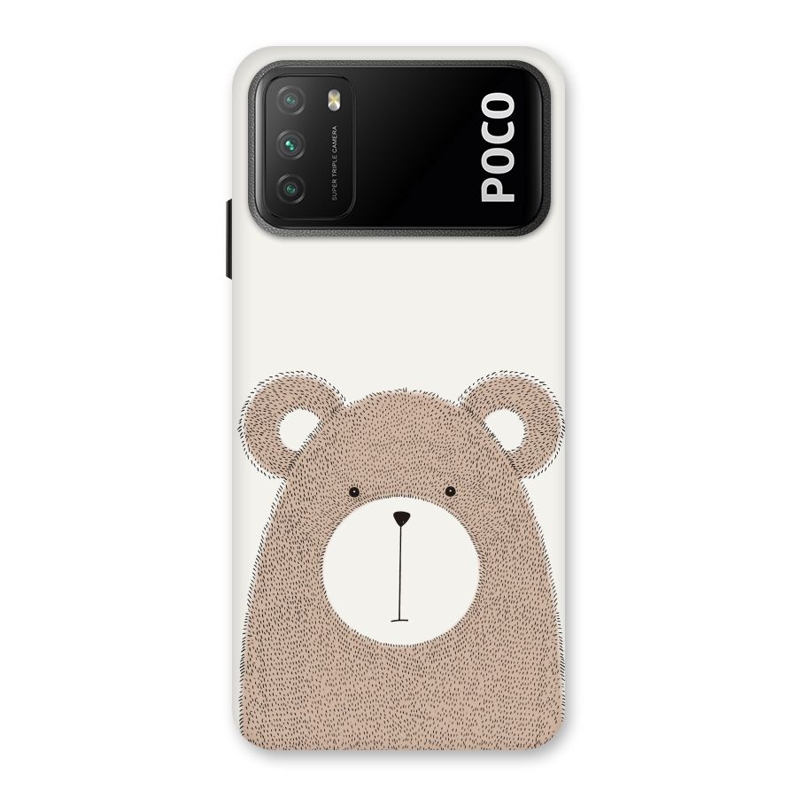 Cute Bear Back Case for Poco M3