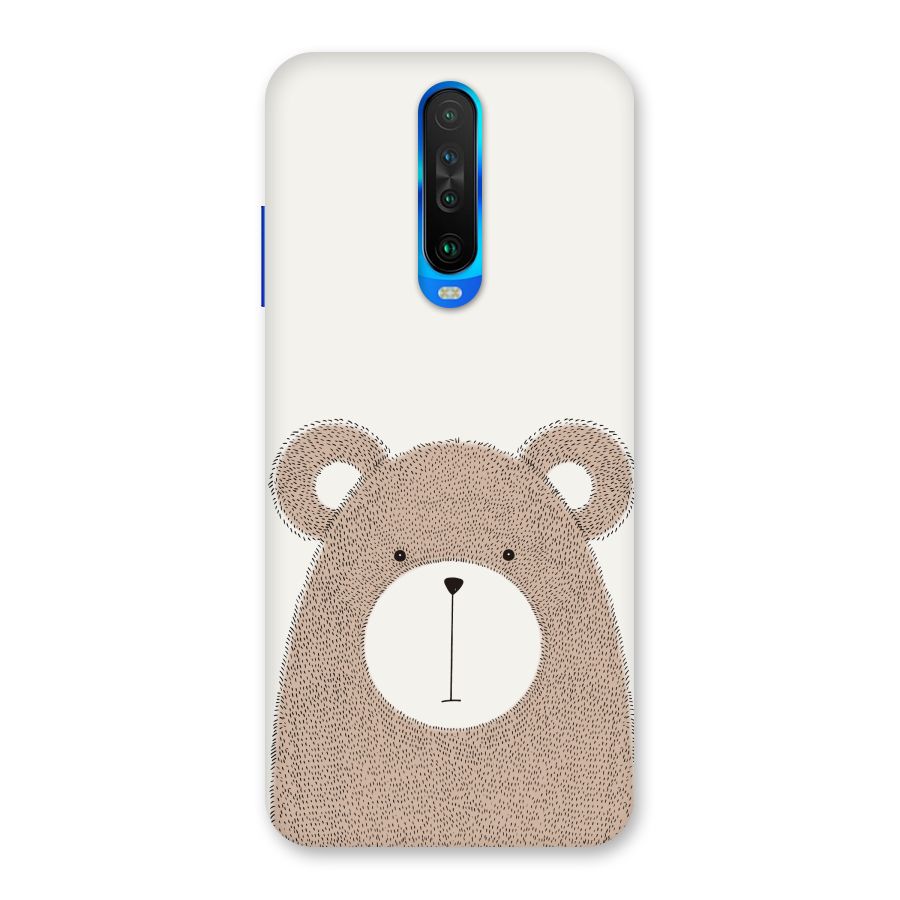 Cute Bear Back Case for Poco X2