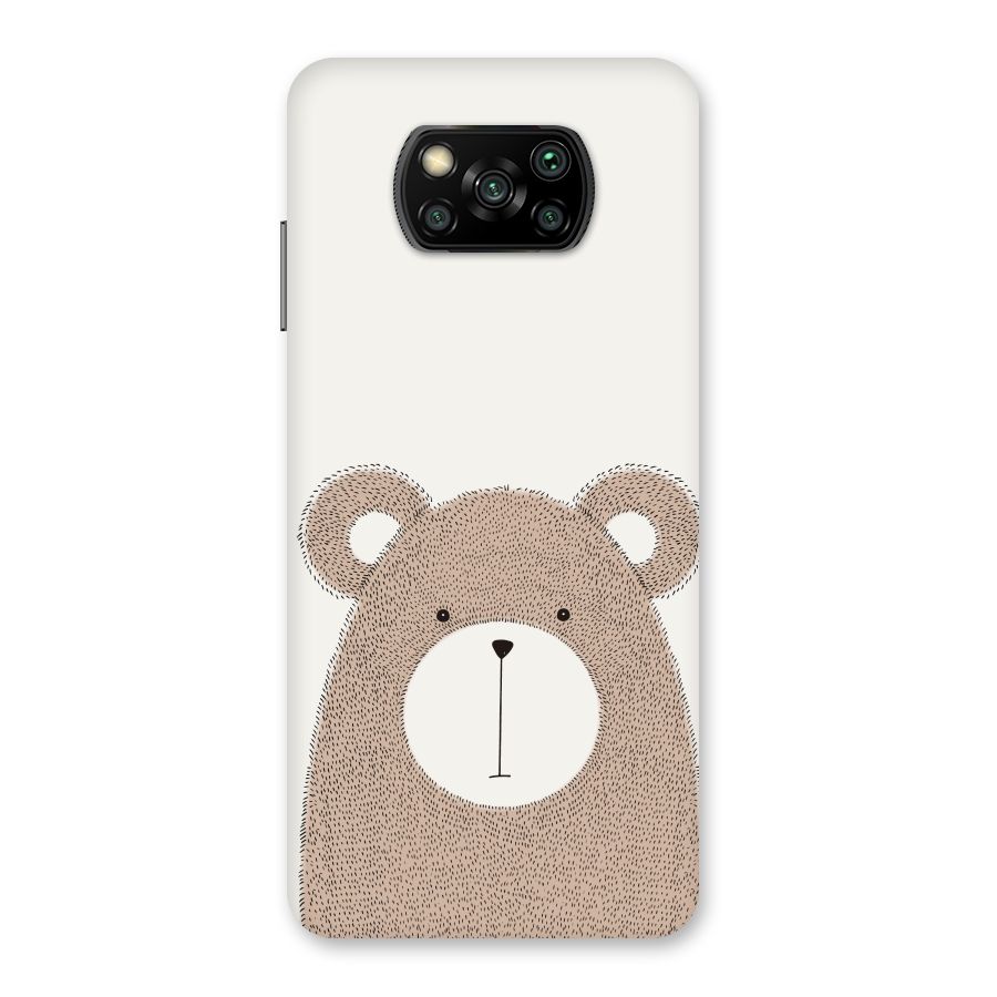 Cute Bear Back Case for Poco X3