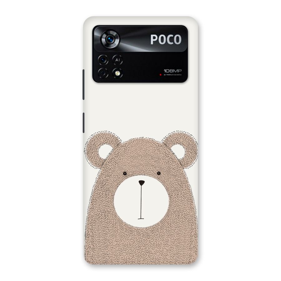 Cute Bear Back Case for Poco X4 Pro 5G
