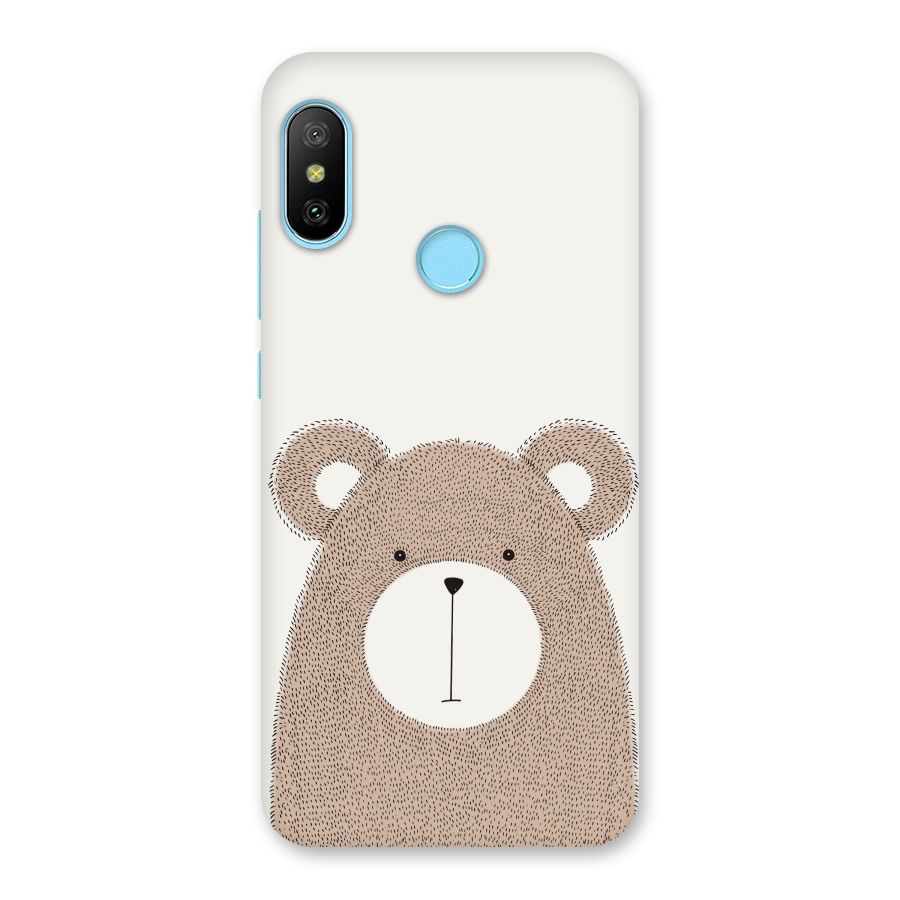 Cute Bear Back Case for Redmi 6 Pro