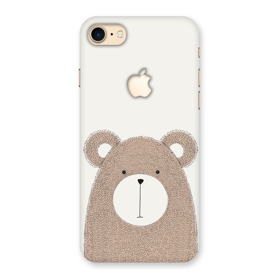 Cute Bear Back Case for iPhone 7 Apple Cut