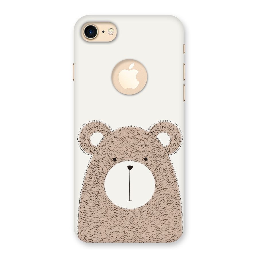 Cute Bear Back Case for iPhone 7 Logo Cut