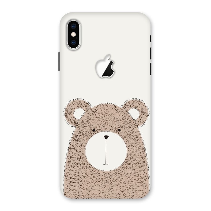 Cute Bear Back Case for iPhone XS Max Apple Cut