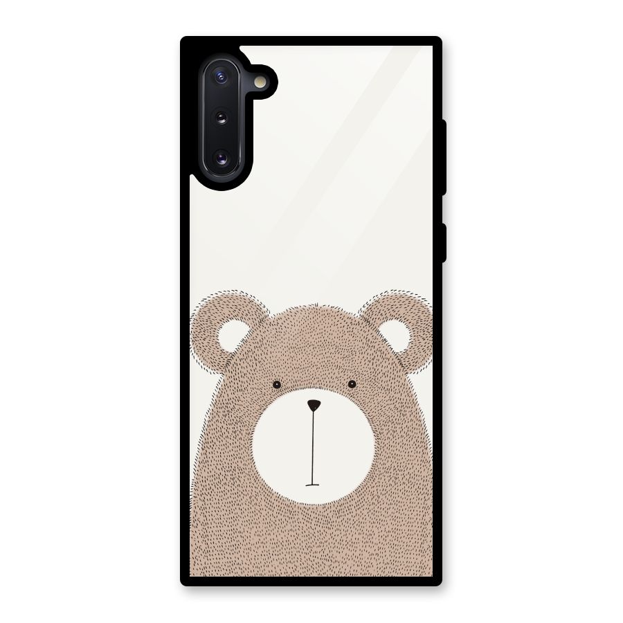 Cute Bear Glass Back Case for Galaxy Note 10