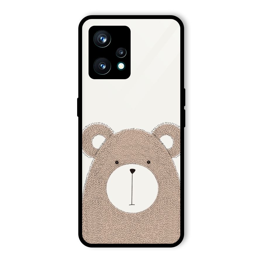 Cute Bear Glass Back Case for Realme 9 Pro Plus 5G