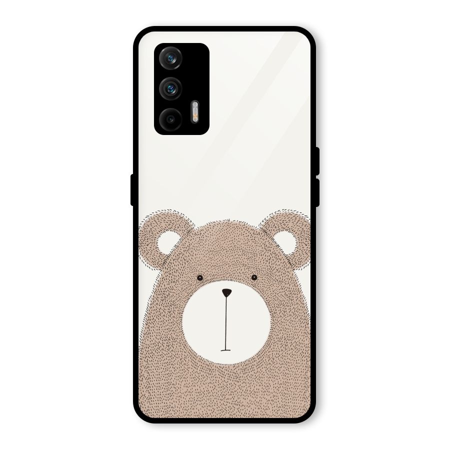 Cute Bear Glass Back Case for Realme GT 5G