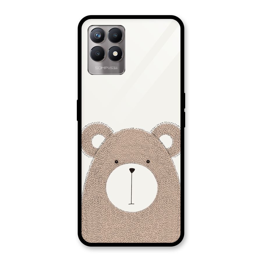 Cute Bear Glass Back Case for Realme Narzo 50