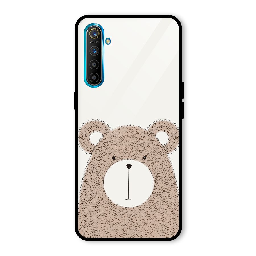 Cute Bear Glass Back Case for Realme X2